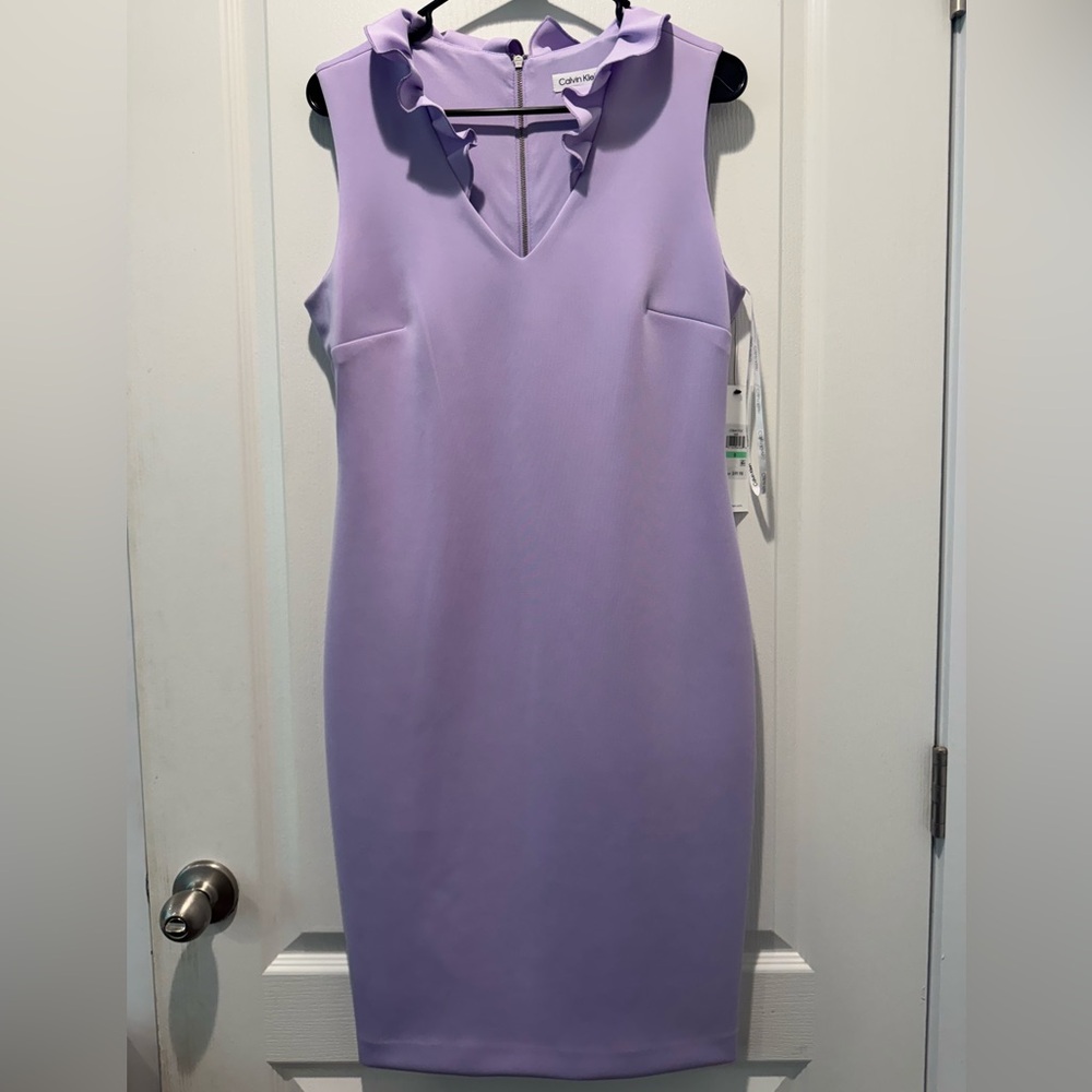 Calvin Klein NWT Lavender Sleeveless Dress